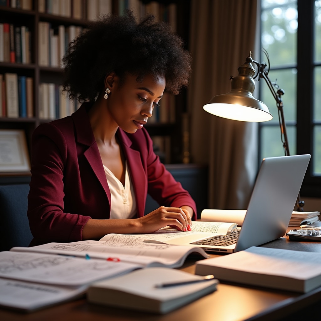 Professional studying for advanced designation